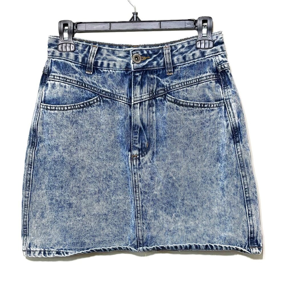 Cotton On 91 Stone Acid Wash VTG Isp Mini Skirt, Size 4